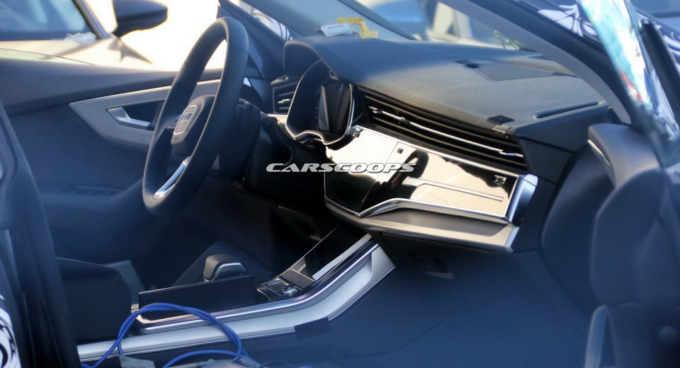  First Proper Look Inside Audi Q8 Reveals A8’s High-Tech Influence