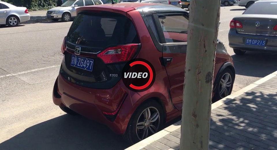  Zotye E200 Electric Mini Car Spotted On Chinese Streets