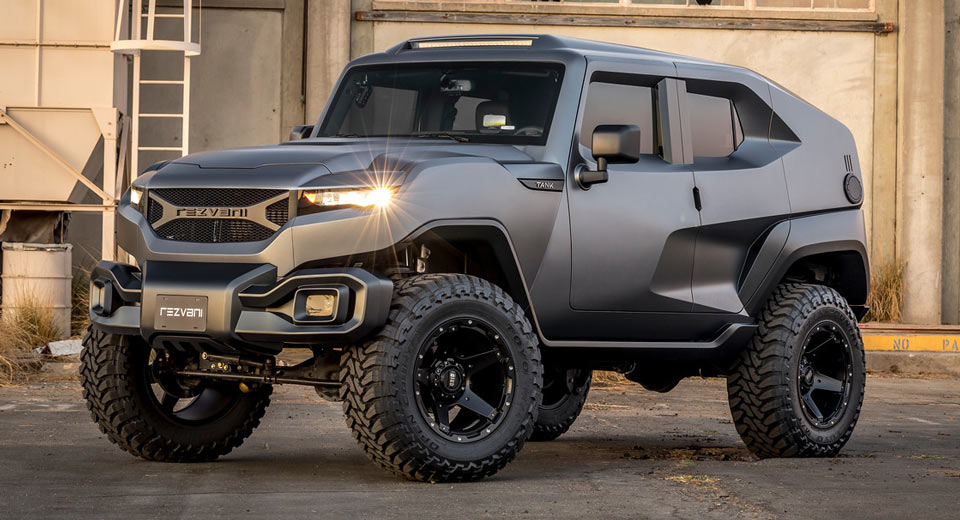  New Rezvani Tank Is A Rugged SUV With 500HP, Thermal Night Vision And Rear Suicide Doors