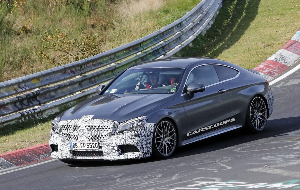 Facelifted Mercedes-AMG C63 Coupe Stretching Its Legs At The Track ...