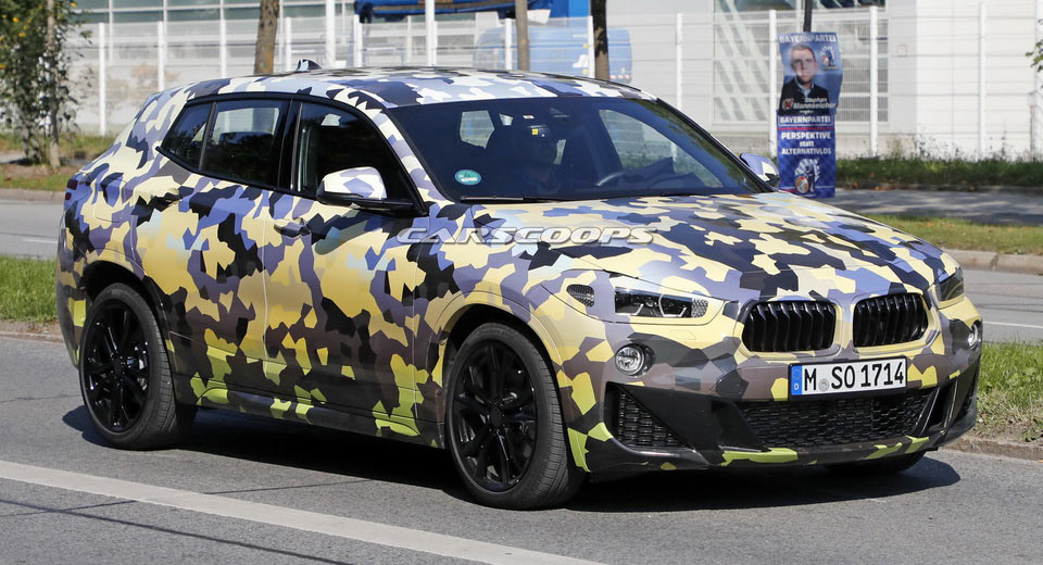  Sportier BMW X2 Prototype Puts On Digital Camo In Munich