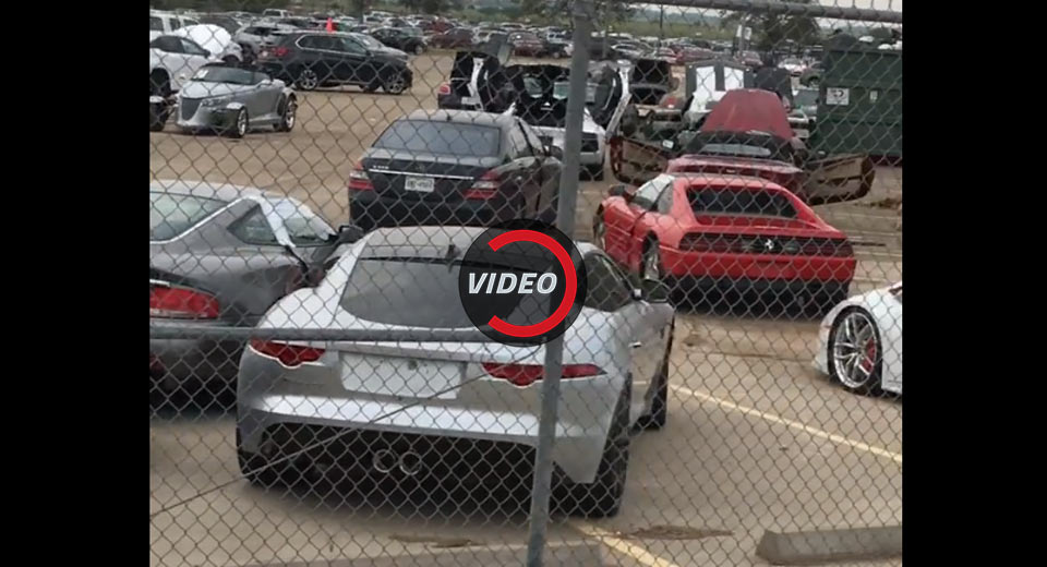 Watch And Weep As Dozens Of Exotics Wait To Be Scrapped After Hurricane Harvey