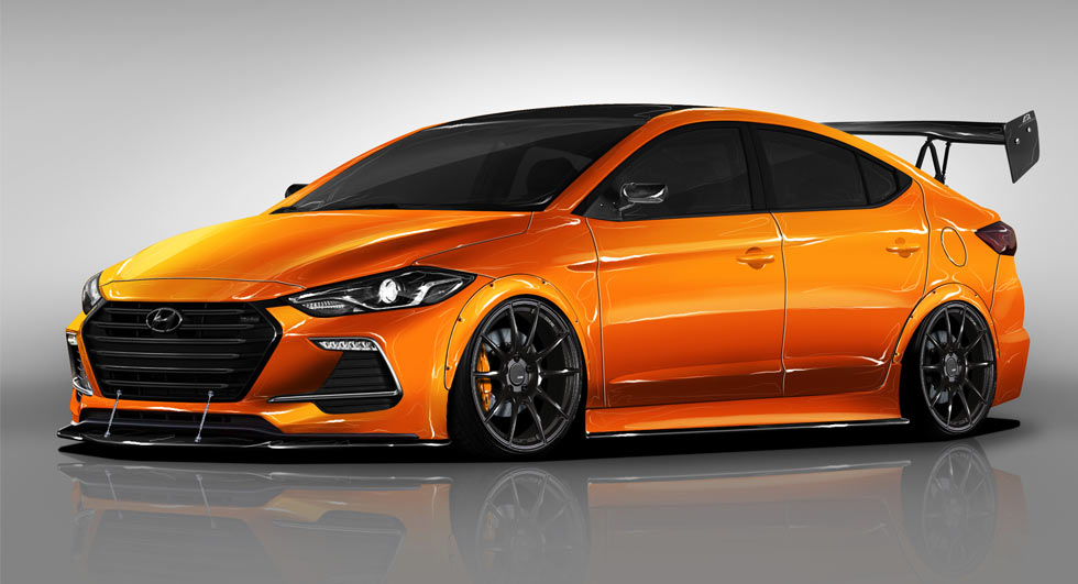 Hyundai BTR Edition Elantra Sport Concept Revs For SEMA
