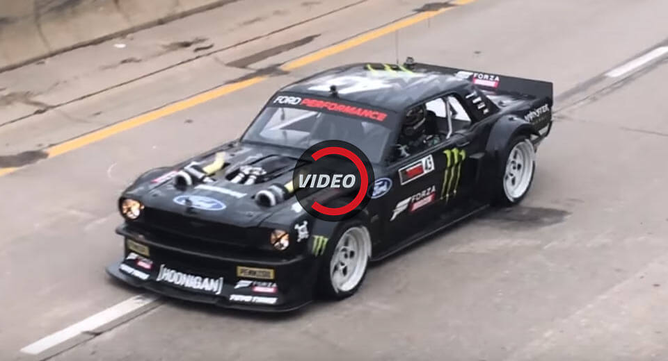  Ken Block Takes To Detroit’s Streets In His Mustang Hoonicorn V2