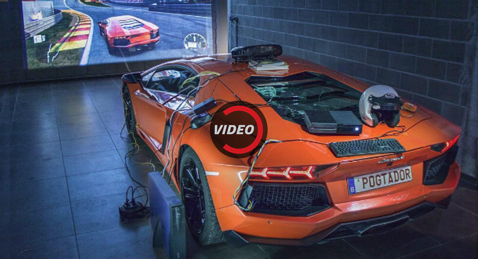  Lamborghini Aventador Turned Into The World’s Most Expensive Racing SIM
