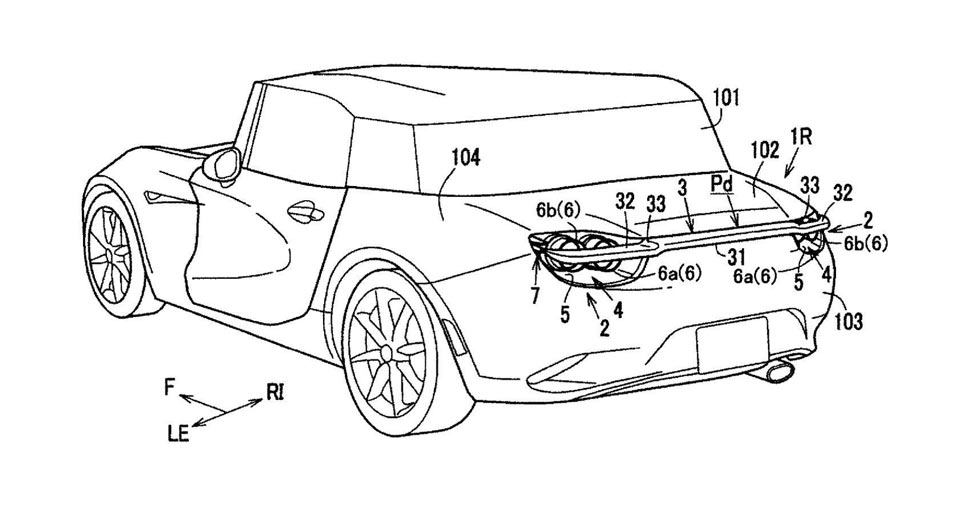  Mazda Patent Shows Rear Wing That Hides Above Taillights