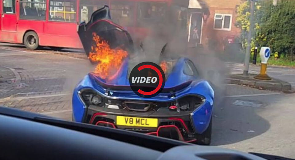  MSO McLaren P1 Catches Fire In The UK