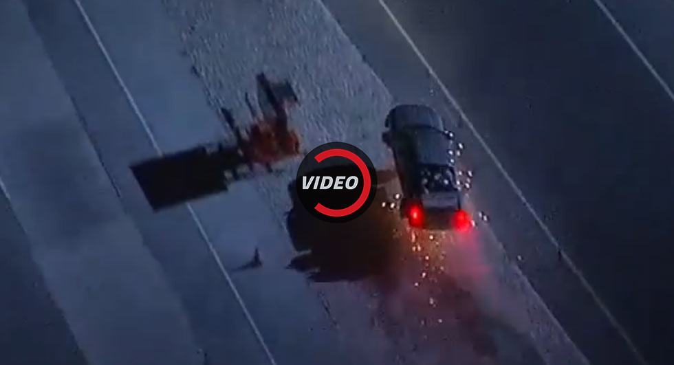 Stolen Truck Goes Airborne During Crazy Police Chase