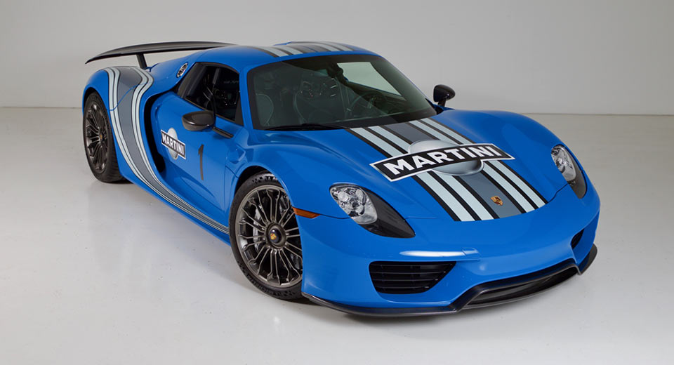 World’s Only Voodoo Blue Porsche 918 Martini To Be Auctioned