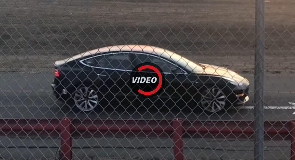 Tesla Model 3 Spotted With Red Brake Calipers, Is It The Long Awaited Performance Variant?