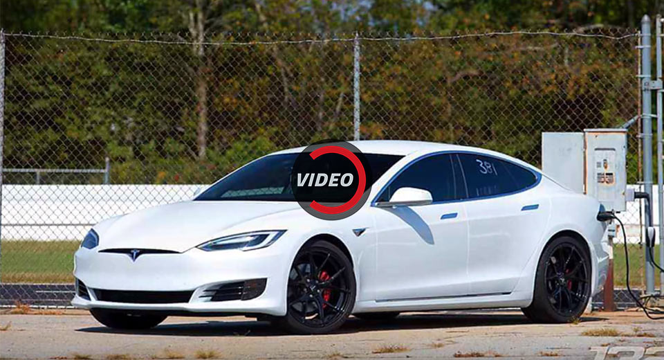  Stripped Tesla Model S Sets Record 10.41-Second Quarter Mile