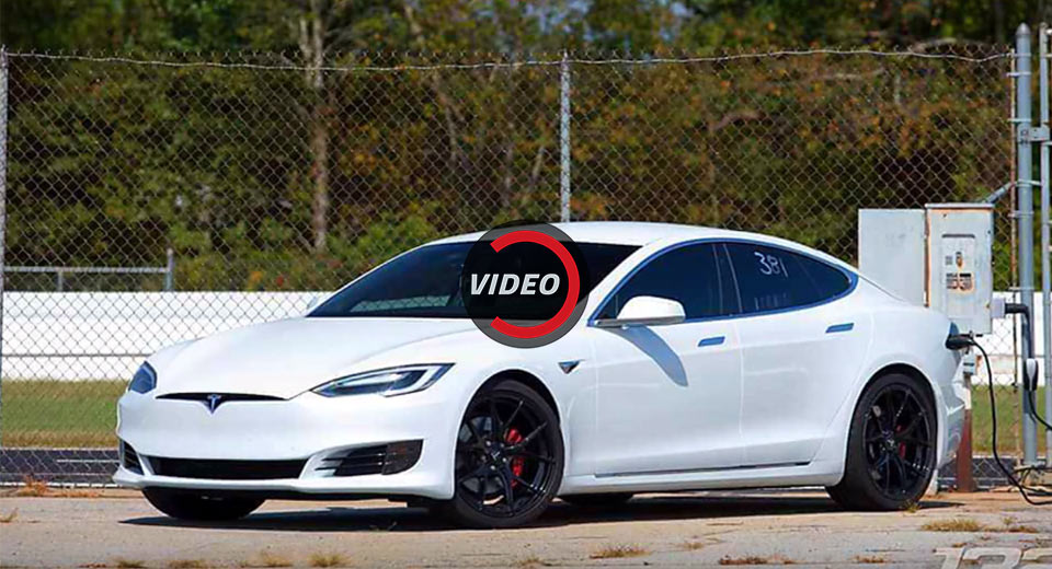 Stripped Tesla Model S Sets Record 10.41-Second Quarter Mile