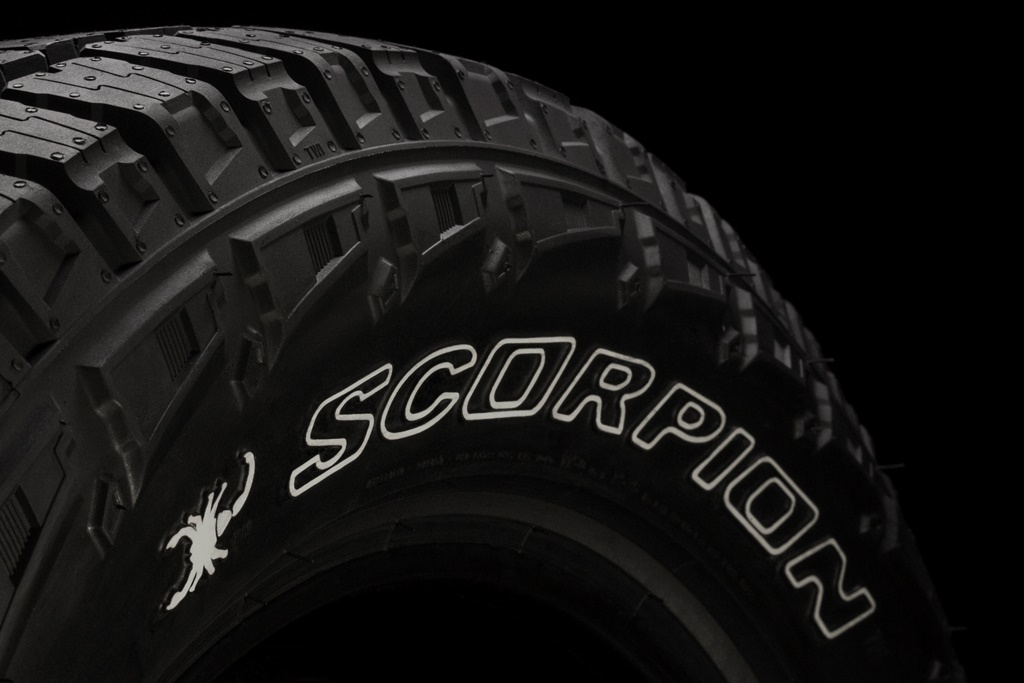 At Unveils Tire Scorpion | Carscoops SEMA Pirelli Plus All New Terrain