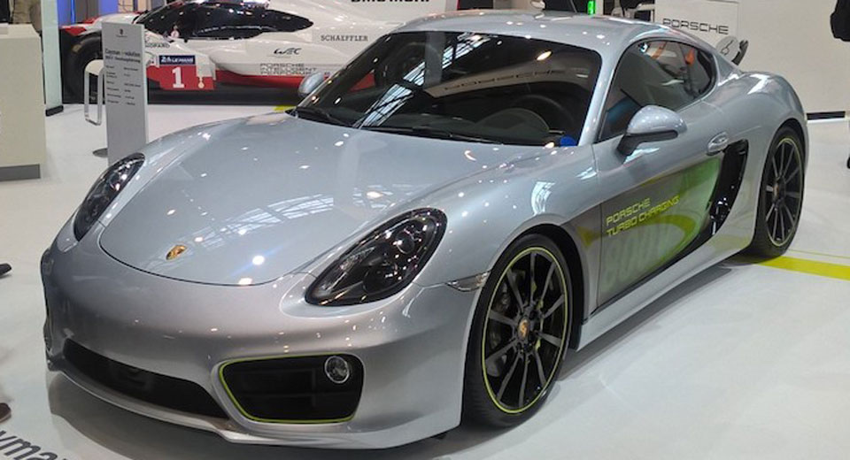  Porsche Shows Cayman E-Volution Prototype At EV Symposium