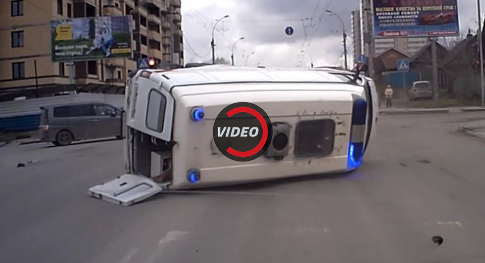 Ambulances Still Get Hit In Pre-Autonomous Present Day Traffic
