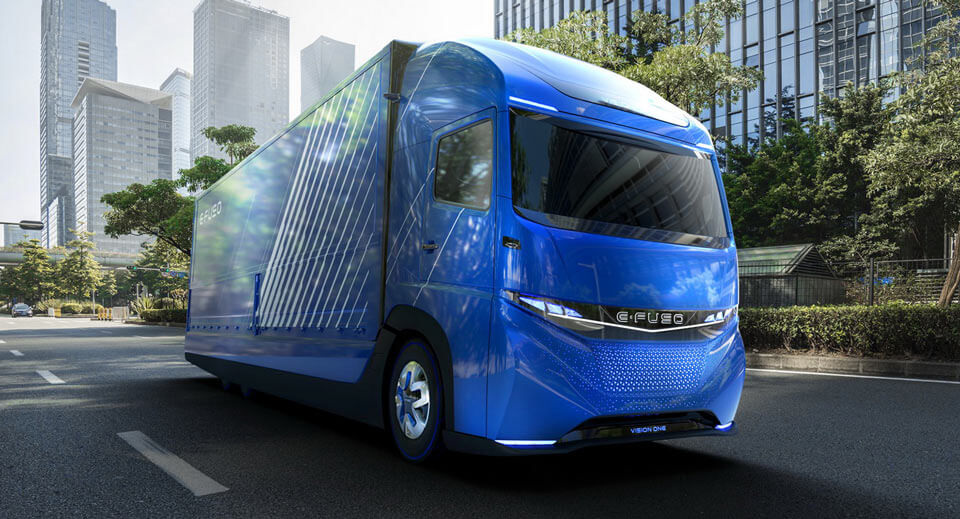 Daimler Presents E-Fuso Vision One EV Truck With 350Km Range In Tokyo