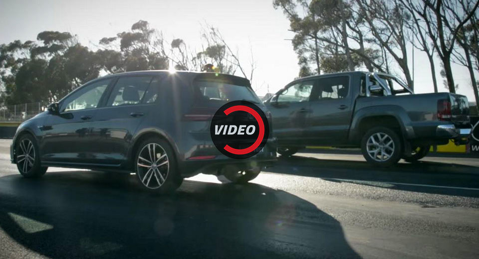  VW Golf GTD Takes On Amarok V6 TDI, Place Your Bets