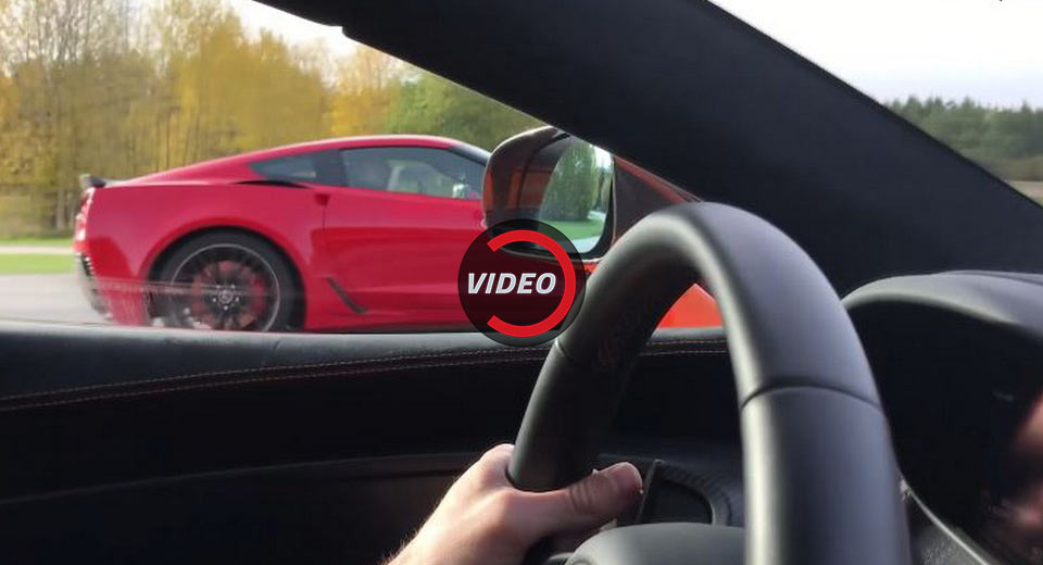  Man Against Machine: Manual Corvette Z06 Takes On McLaren 570S