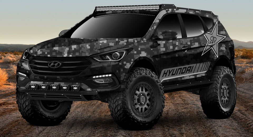 Hyundai Builds An Extreme Santa Fe Off-Road Concept For SEMA