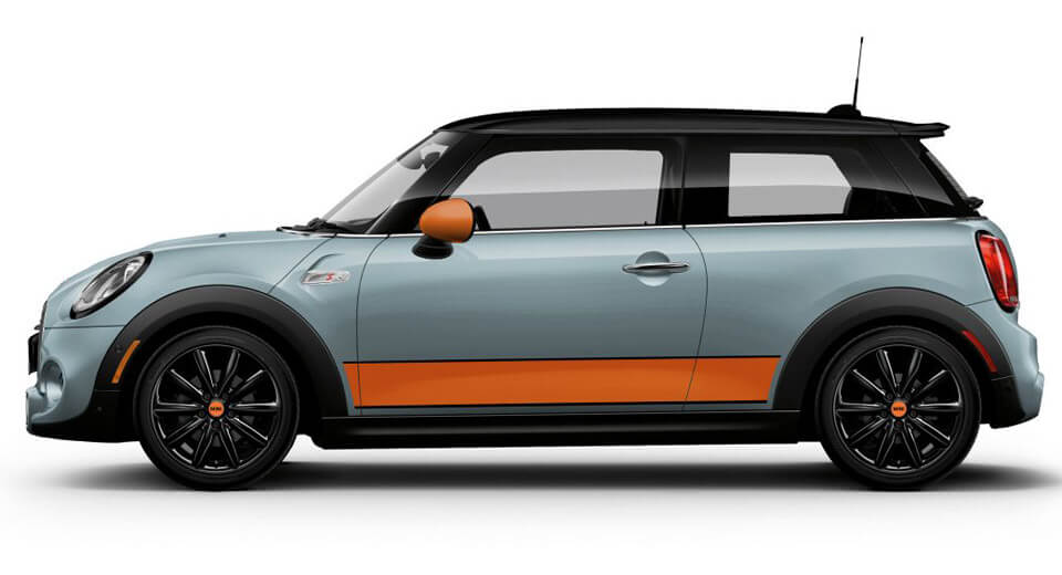  Mini Rides The Gulf Stream To SEMA With Ice Blue Edition, JCW Kit