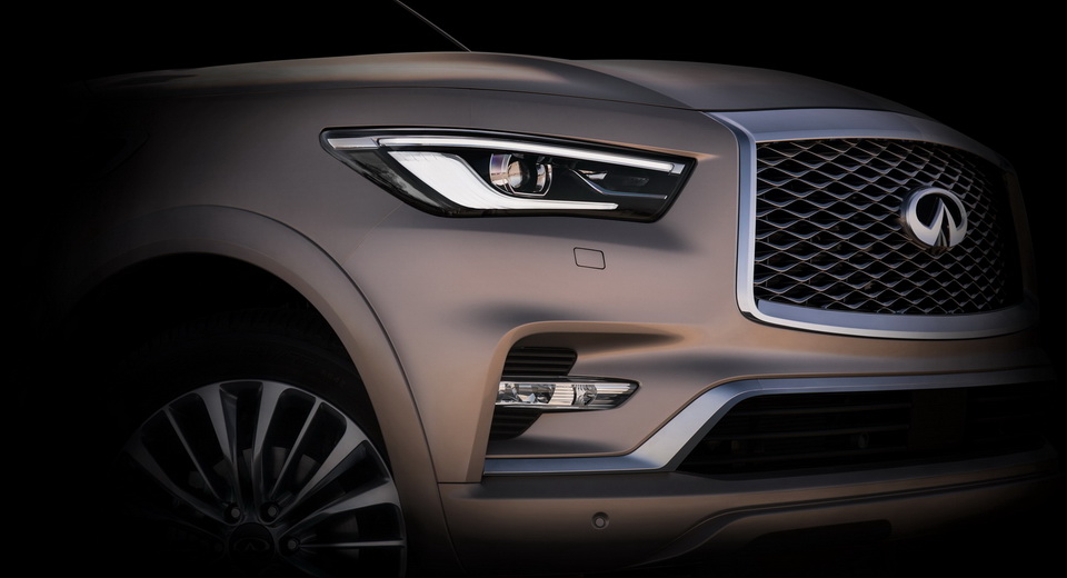  Infiniti Teases All-New 2018 QX80 Flagship SUV Ahead Of Dubai Debut