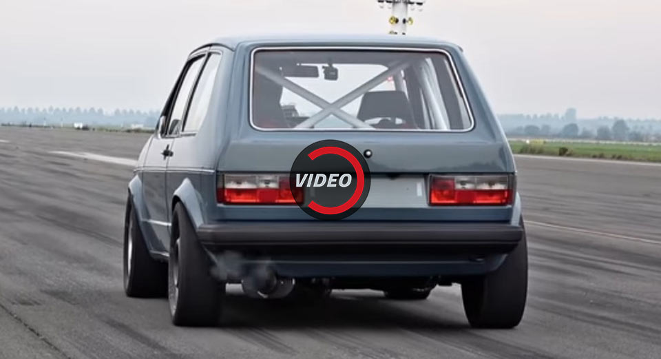 Watch Insane 1,000HP VW Golf Mk1 Sleeper Reach 308km/h In 1/2 Mile