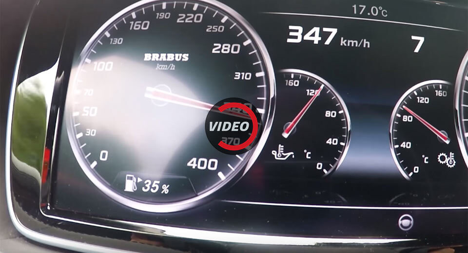  Watch The 900 HP Brabus Rocket Launch And Nudge 350 Km/h!