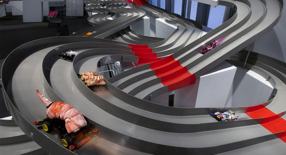  Cadillac House Celebrates Successful Racing Season With Huge Miniature Race Course