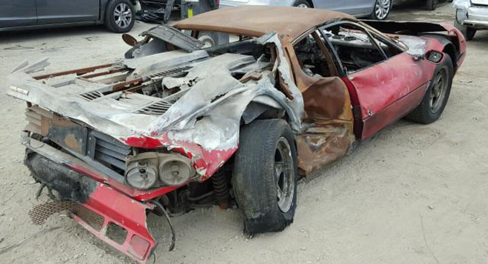 Fire-Damaged Ferrari 512 BB Could Somehow Sell For Over $40,000