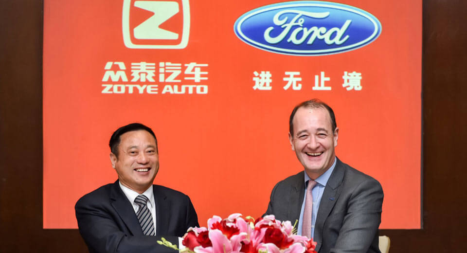  Ford To Build EVs In China With Zotye
