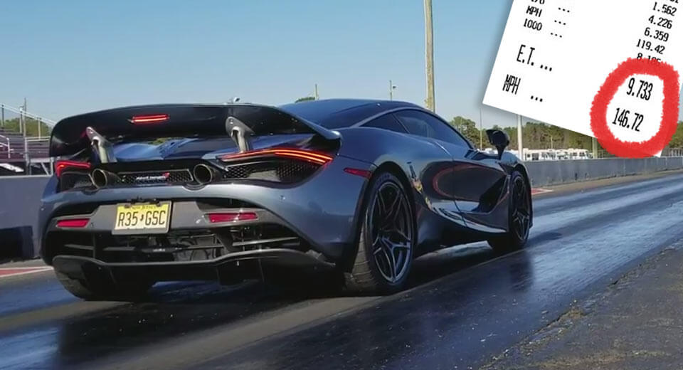 Stock McLaren 720S Runs 1/4 Mile In Just 9.7 Sec!