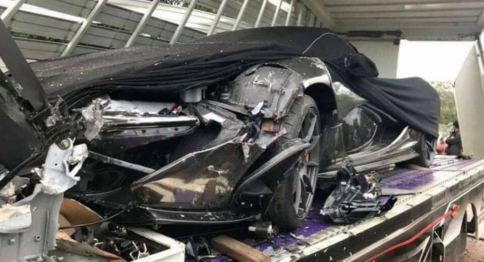  McLaren P1 Damaged During Truck Crash In Cambodia