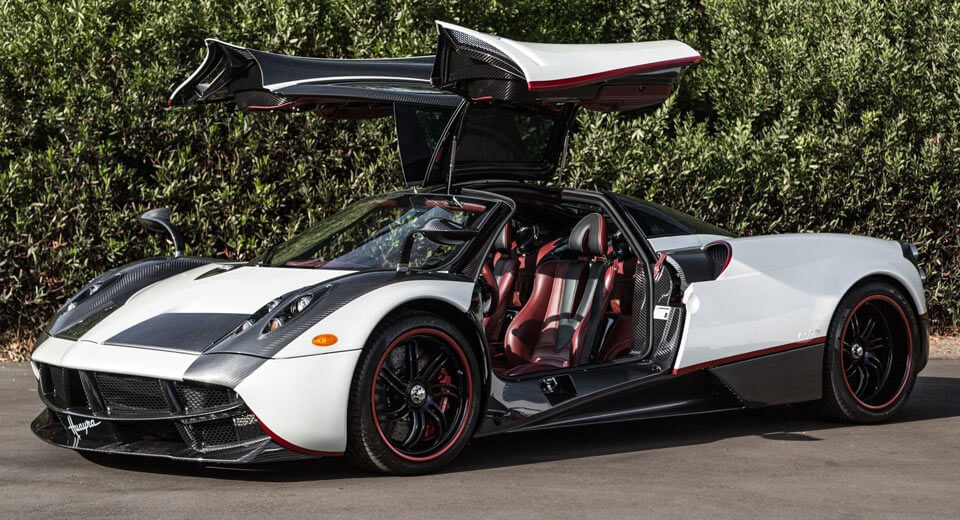  White, Red, And Carbon Pagani Huayra Is A Petrolhead’s Wet Dream
