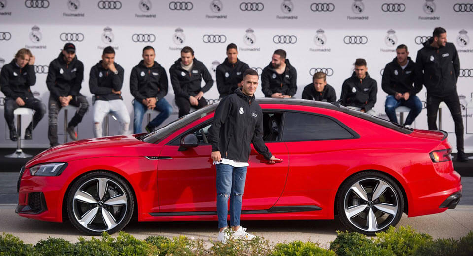 Audi Delivers A Selection Of Vehicles To Real Madrid Players