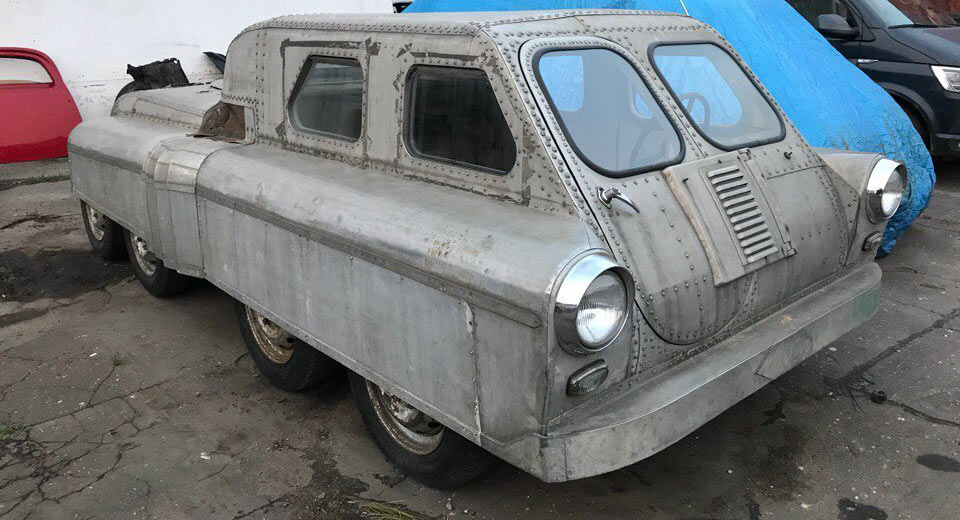  Eight-Wheeled Amphibious Vehicle Found In Russia