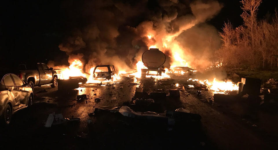 At Least Three Dead After Fuel Tanker Explodes In Toronto Crash