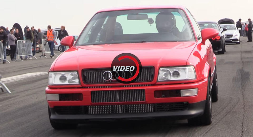 Watch A Tuned Audi 80 Hit 290Km/h In Half-Mile Run