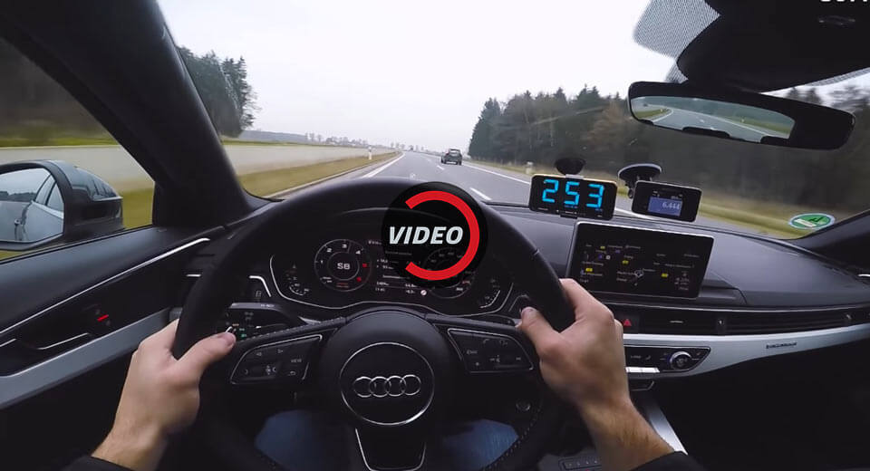  Watch New Audi A4 3.0 V6 Diesel Go Flat Out On The Autobahn