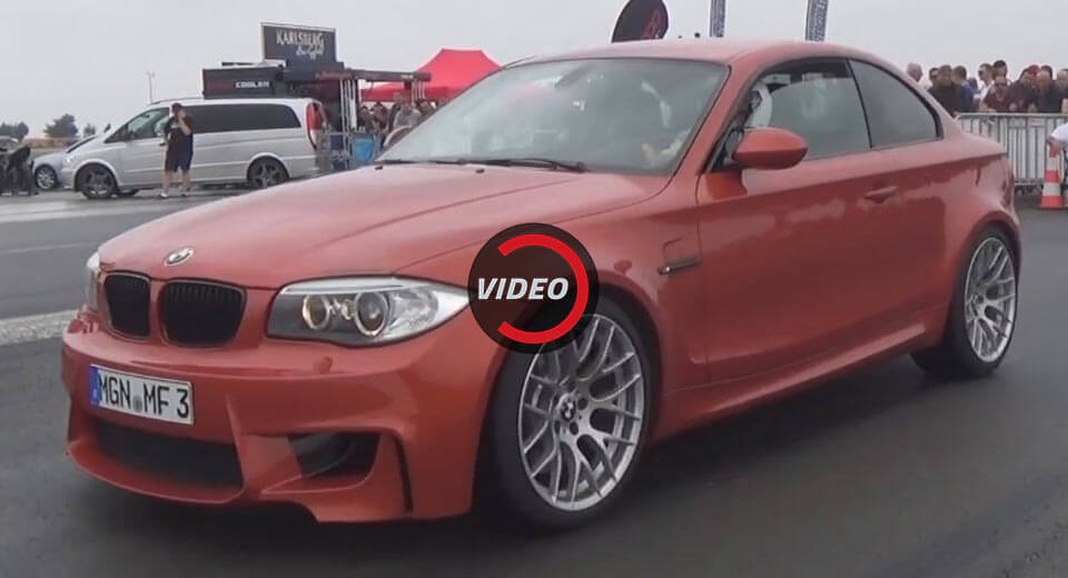 Stock BMW 1M Coupe Hits The Drag Strip, Sounds Delicious