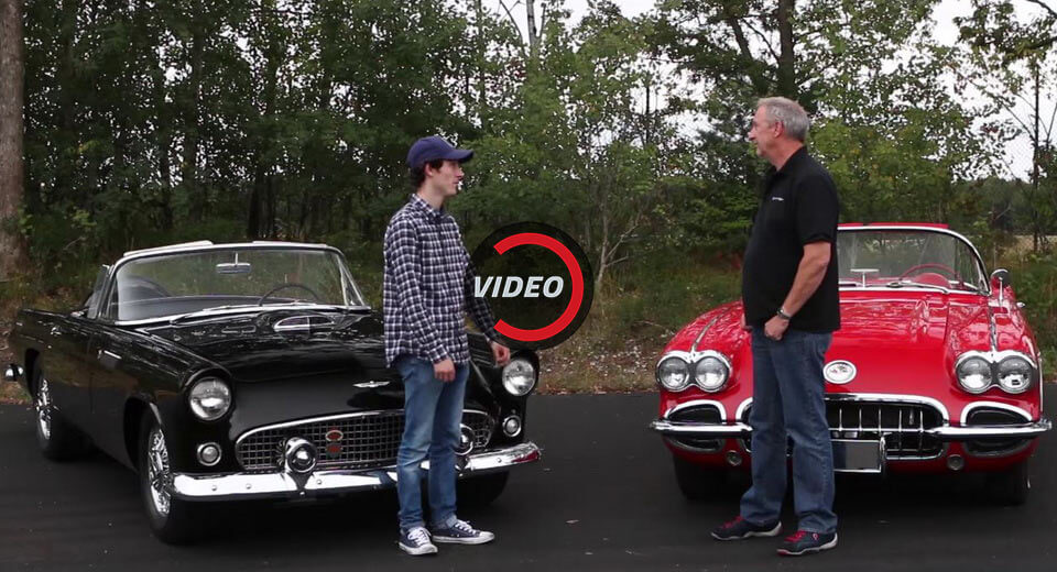 1959 Corvette Vs 1955 Ford Thunderbird In Classic Comparison Test