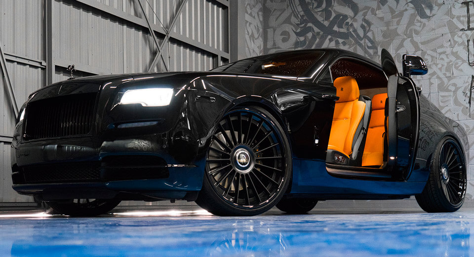  Murdered-Out Rolls-Royce Wraith Keeps The Party On The Inside