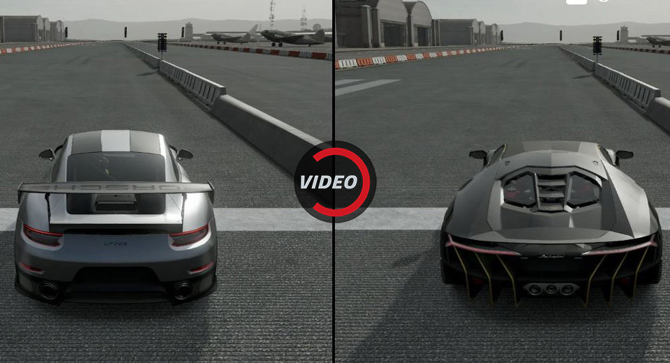 Forza 7 Says Porsche 911 GT2 RS And Lambo Centenario Are Dead Even