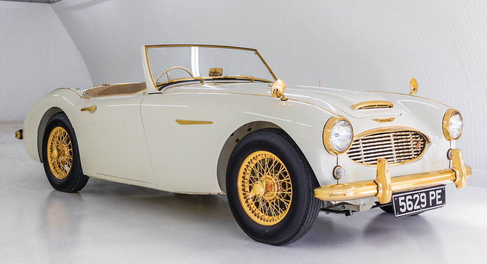 One-Off Golden Austin Healey Is Worthy Of Austin Powers