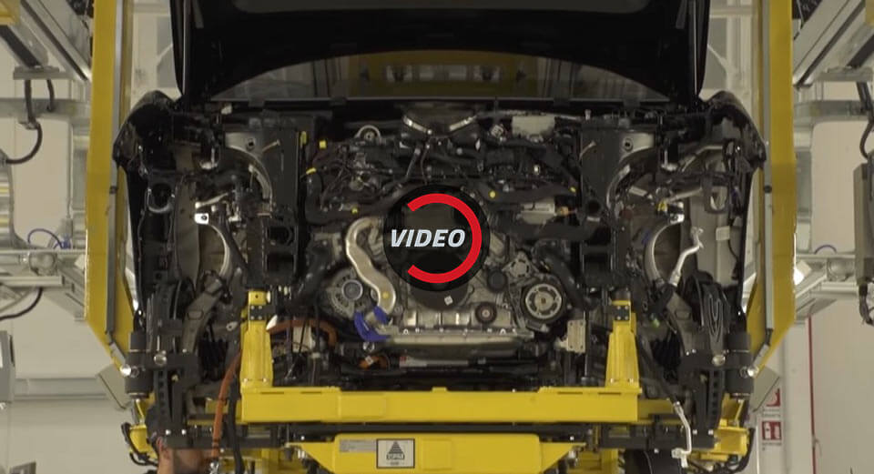  Lamborghini Urus Partially Reveals Its V8 Engine In New Teaser