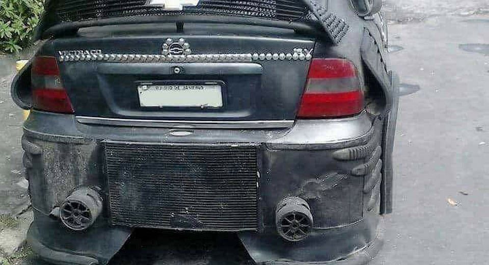 World’s Crappiest Tune Uses A Chevy Grille As A Rear Wing