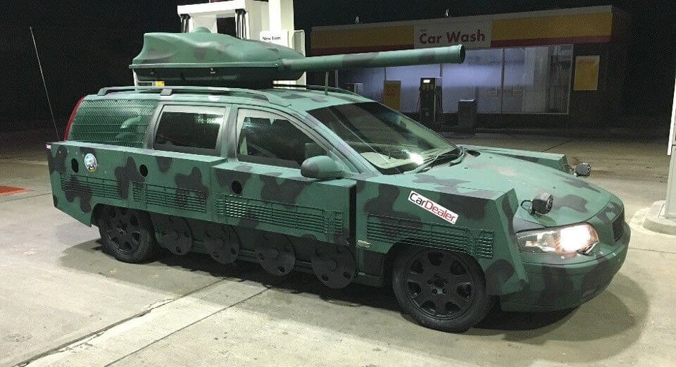  You Can Buy This Tank-Converted Volvo V70