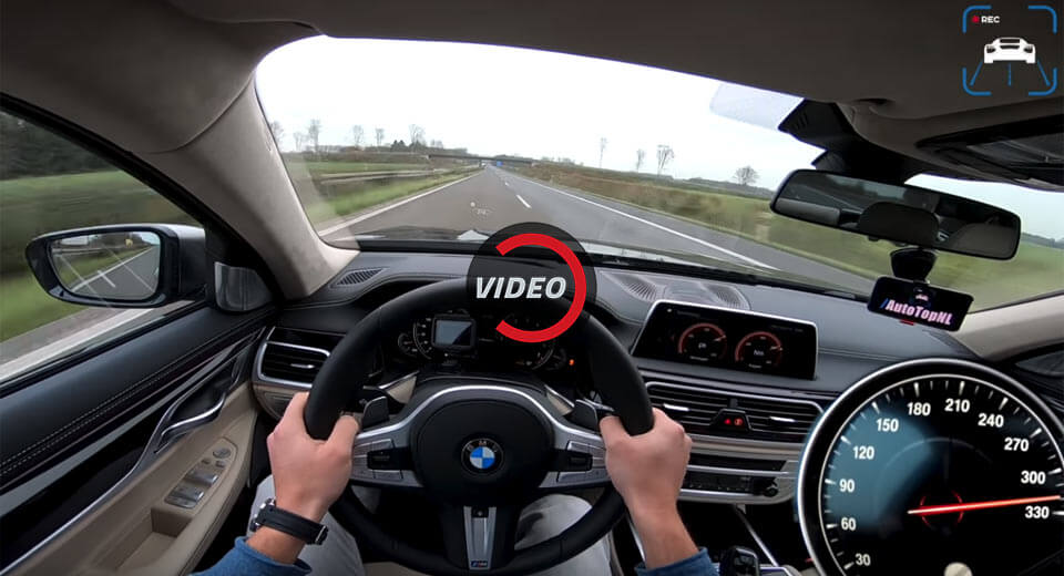BMW M760Li Flies To 320km/h Or 199MPH On The Autobahn