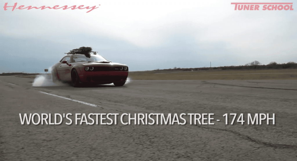 Hennessey And Dodge Introduce The World’s Fastest Christmas Tree