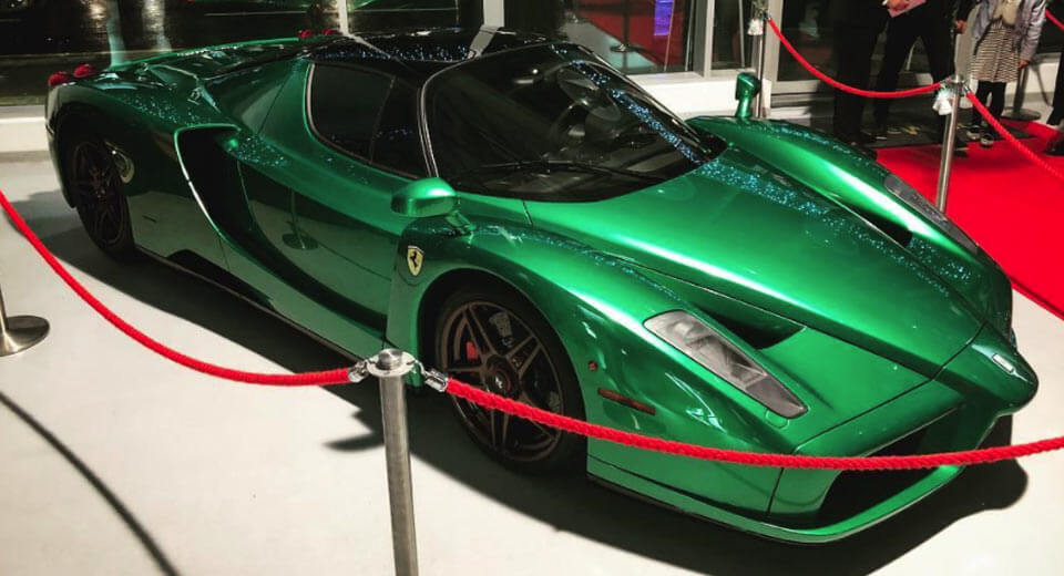  Someone In The UK Has Created An Emerald Green Ferrari Enzo