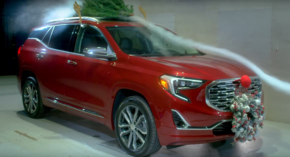  GMC Tests Out How Automotive Christmas Decorations Affect Performance